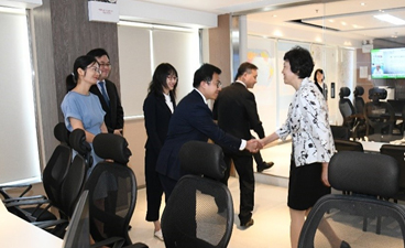清华大学党委书记陈旭一行接见澳门民防行动中心